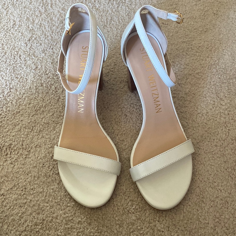 Stuart Weitzman White heels
